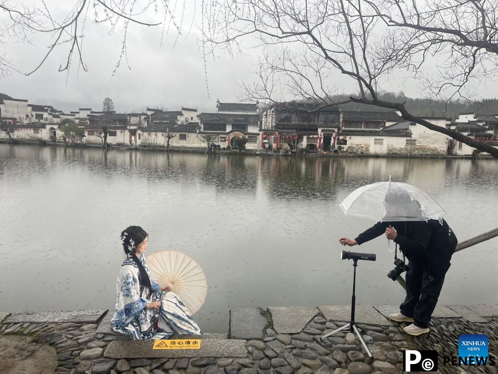 View of Hongcun Village in China