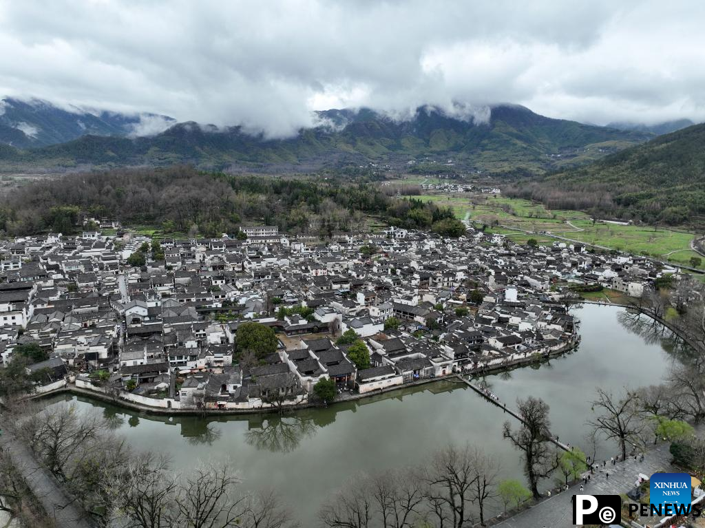 View of Hongcun Village in China