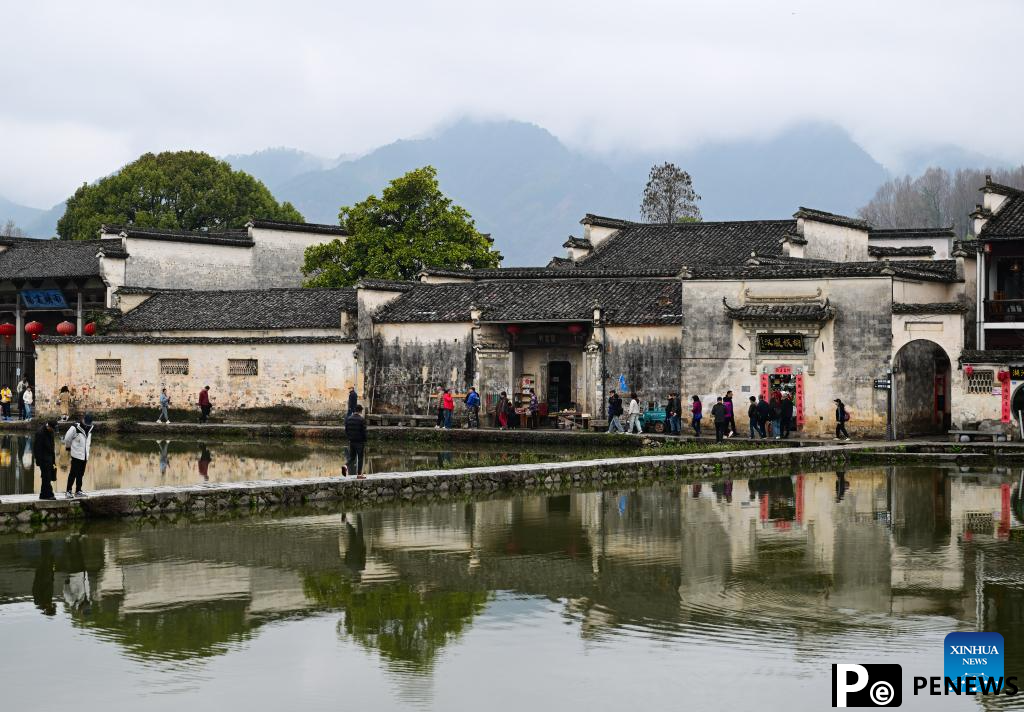 View of Hongcun Village in China