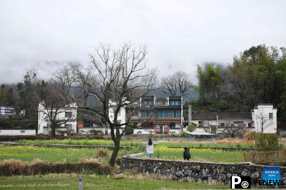 View of Hongcun Village in China