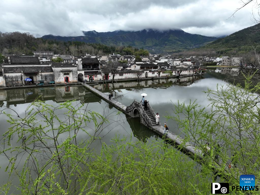 View of Hongcun Village in China
