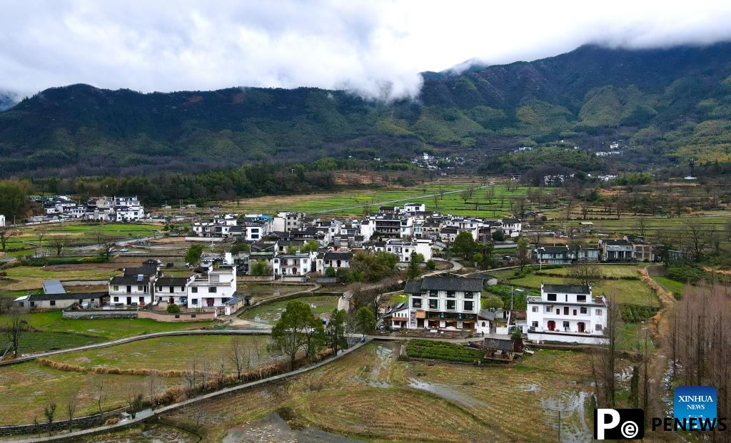 View of Hongcun Village in China