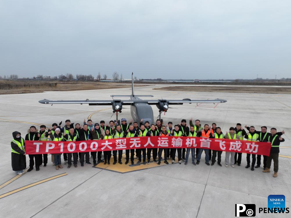 class unmanned transport aircraft completes maiden flight