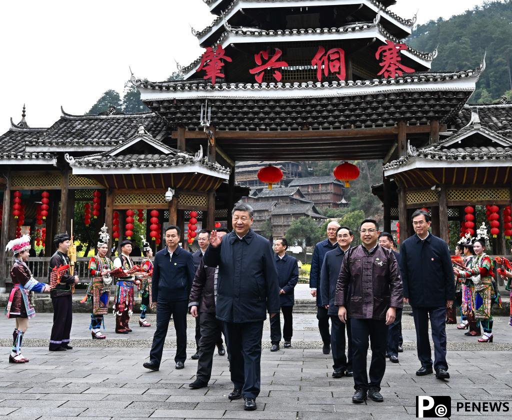 Xi inspects Guizhou, stresses high
