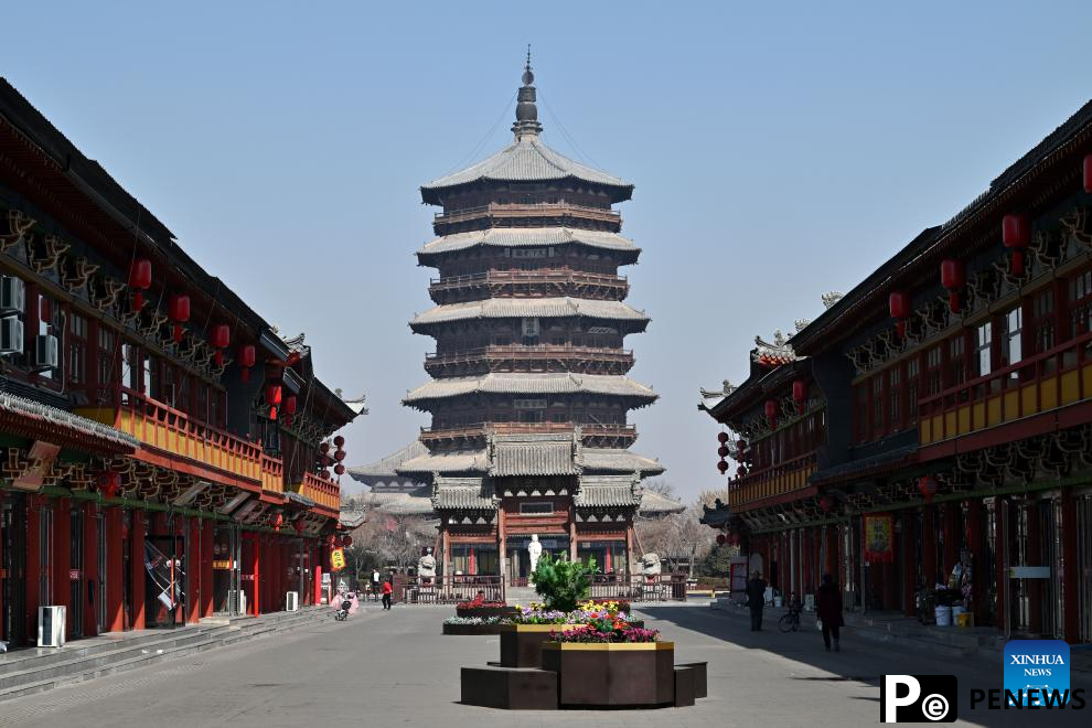 In pics: Sakyamuni Pagoda of Fogong Temple in Yingxian County, China
