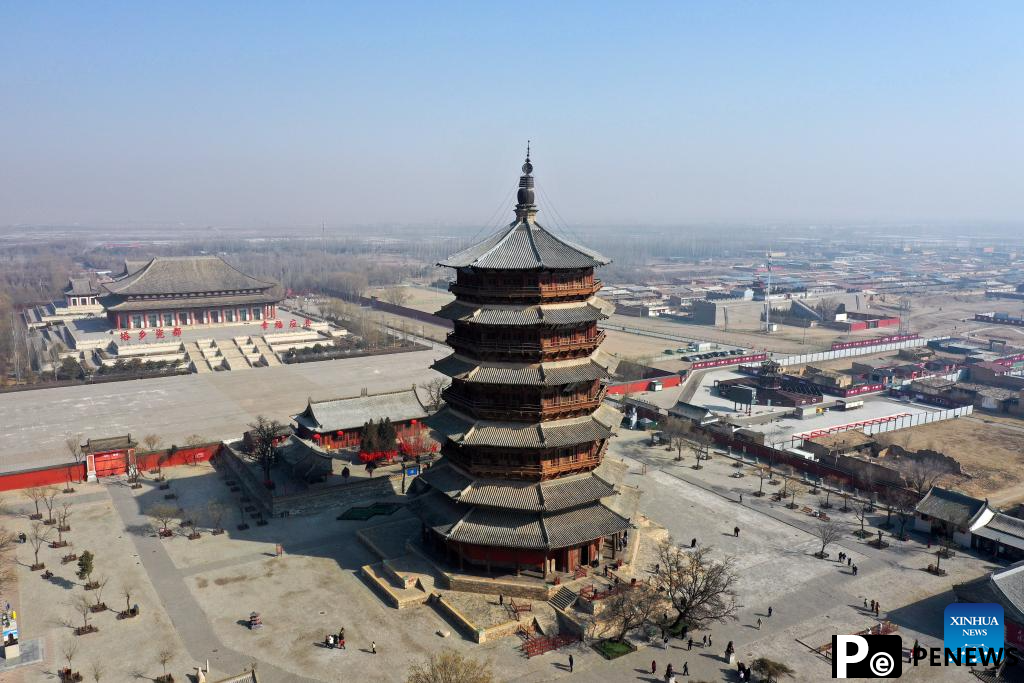 In pics: Sakyamuni Pagoda of Fogong Temple in Yingxian County, China