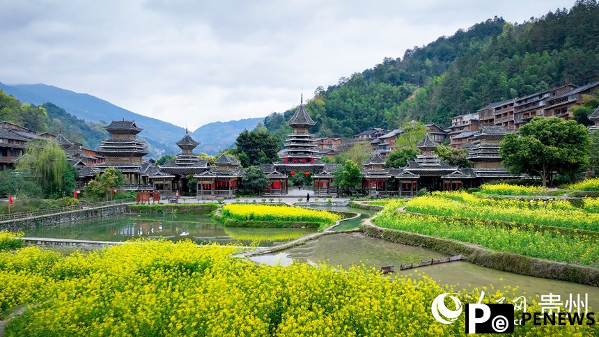 A tapestry of ethnic culture unfolds in spring in Zhaoxing Dong village, SW China