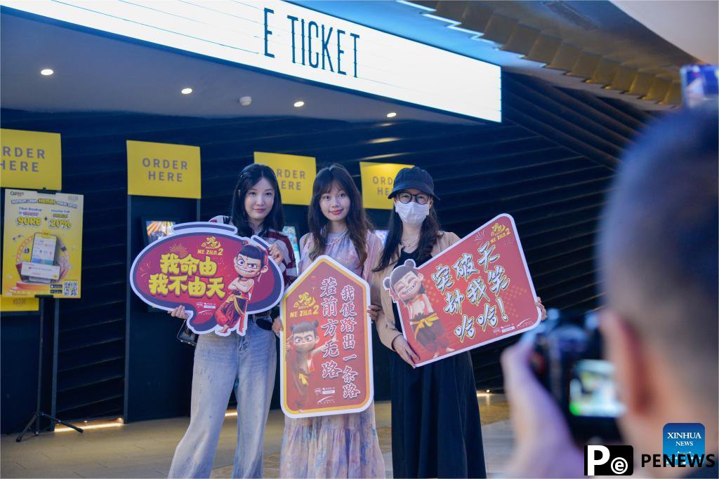 Chinese animated blockbuster ＂Ne Zha 2＂ officially in cinema in Indonesia