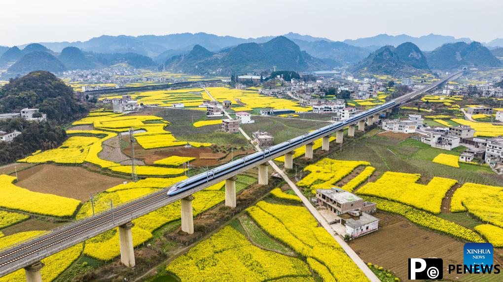 Spring scenery of Puding County, SW China