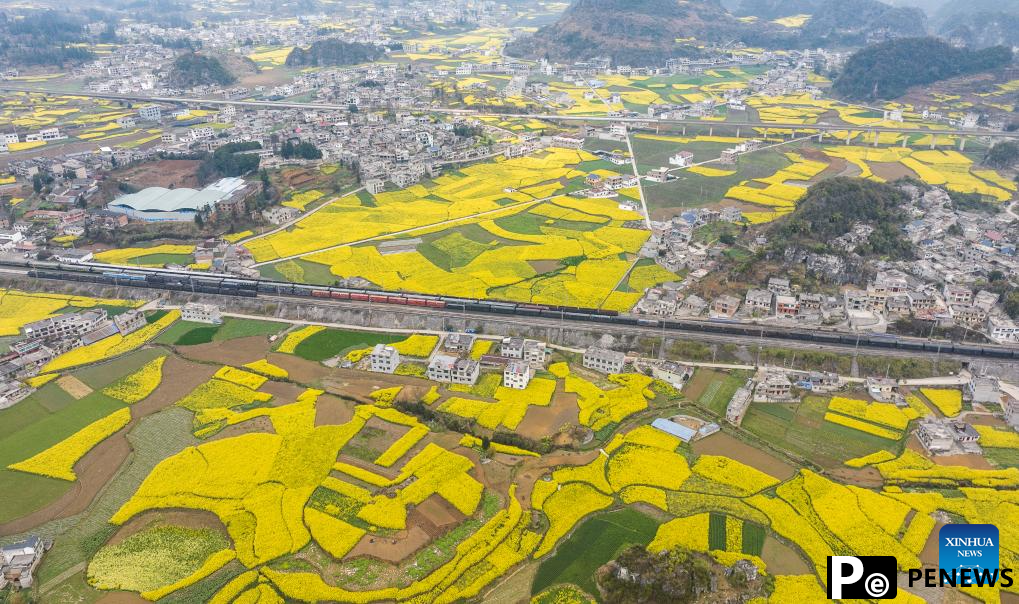 Spring scenery of Puding County, SW China