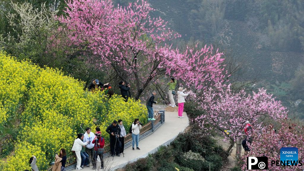 Spring scenery in Shexian County, China