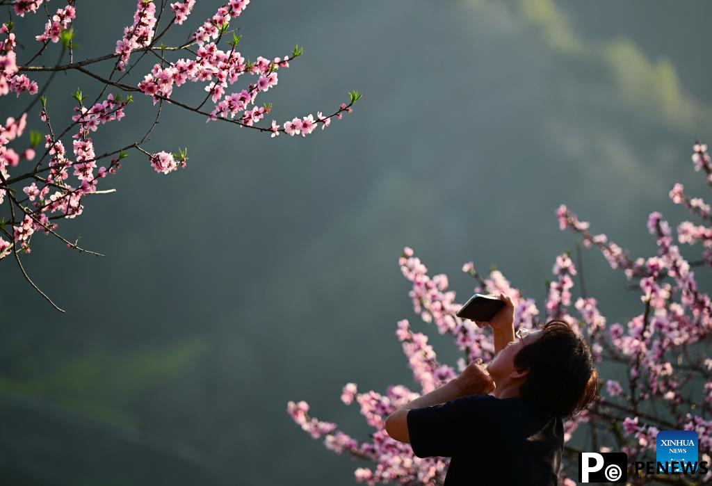Spring scenery in Shexian County, China