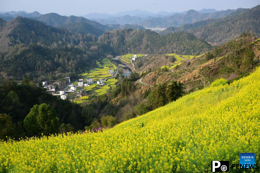 Spring scenery in Shexian County, China