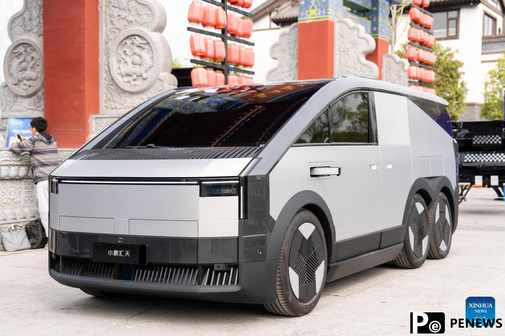 XPENG flying car completes trial flight in central China