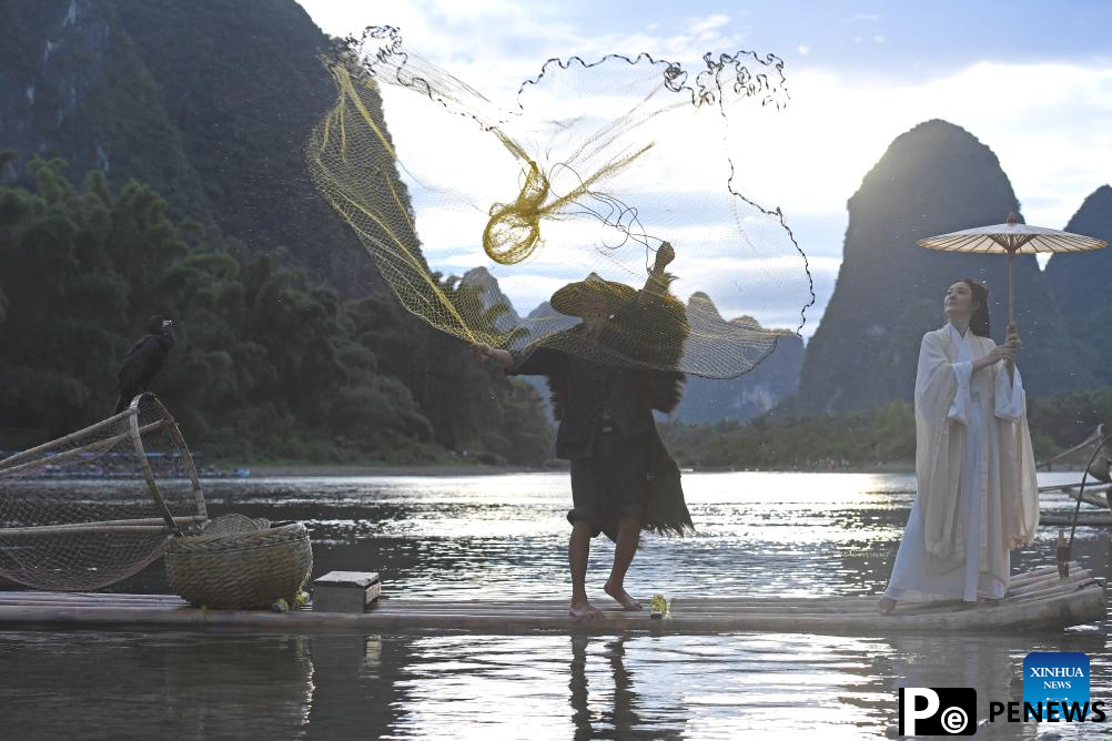 A glimpse of breathtaking landscape in Guilin, S China
