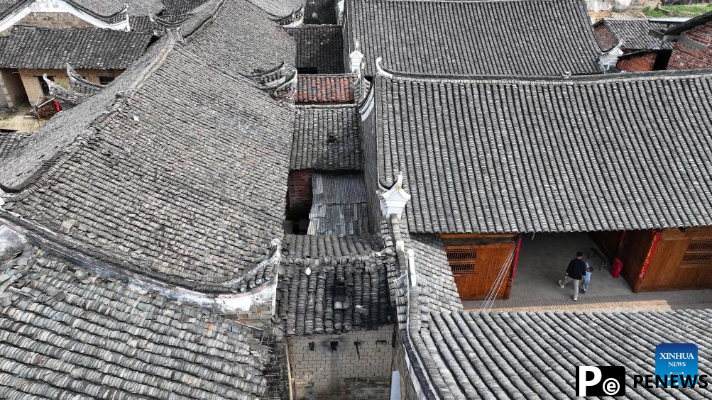 View of traditional ancient dwellings in China