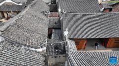 View of traditional ancient dwellings in China's Hunan