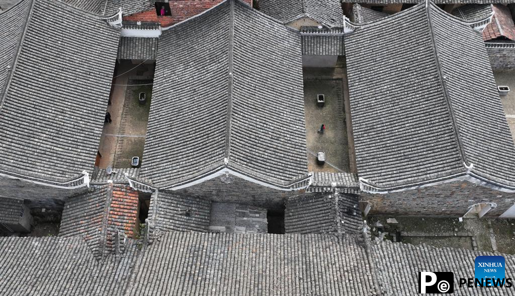 View of traditional ancient dwellings in China