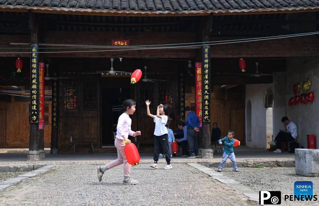 View of traditional ancient dwellings in China