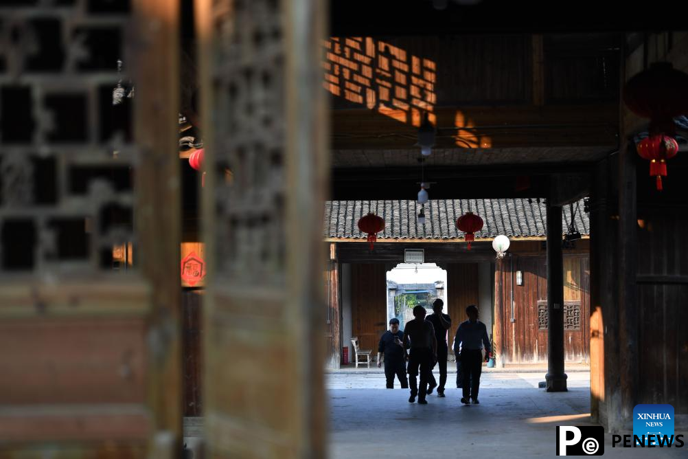 View of traditional ancient dwellings in China