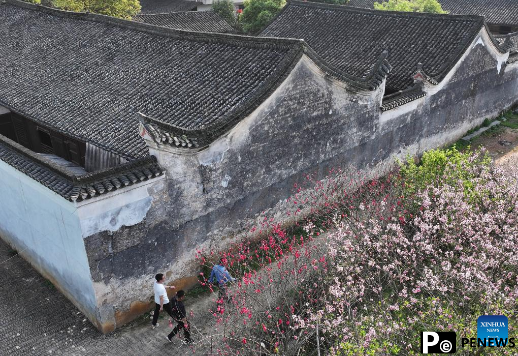 View of traditional ancient dwellings in China