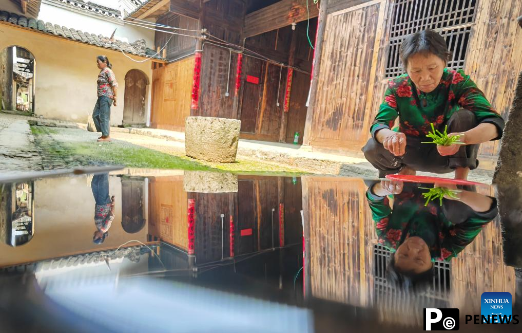 View of traditional ancient dwellings in China