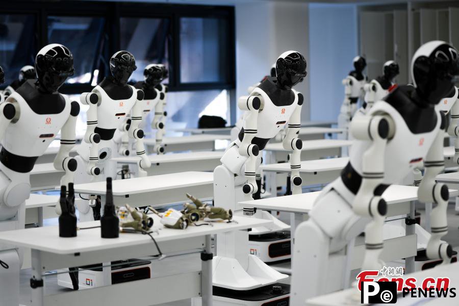 A close look at humanoid robot innovation center in Beijing