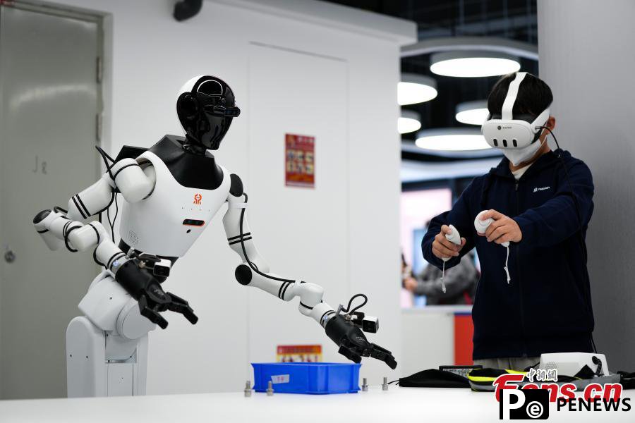 A close look at humanoid robot innovation center in Beijing
