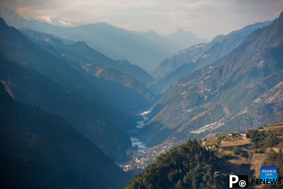View of Nujiang River in China