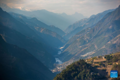 View of Nujiang River in China's Yunnan