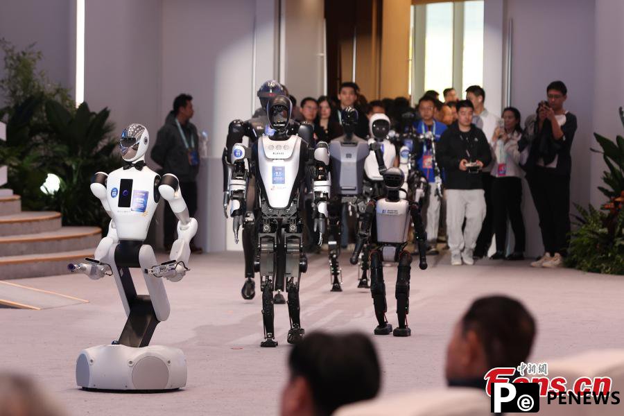 Humanoid robot volunteers shine at 2025 Zhongguancun Forum