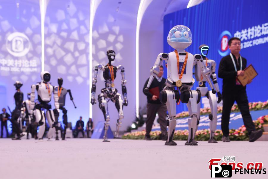 Humanoid robot volunteers shine at 2025 Zhongguancun Forum