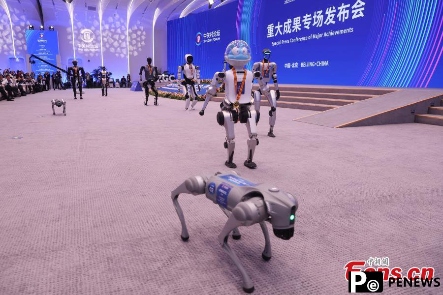 Humanoid robot volunteers shine at 2025 Zhongguancun Forum