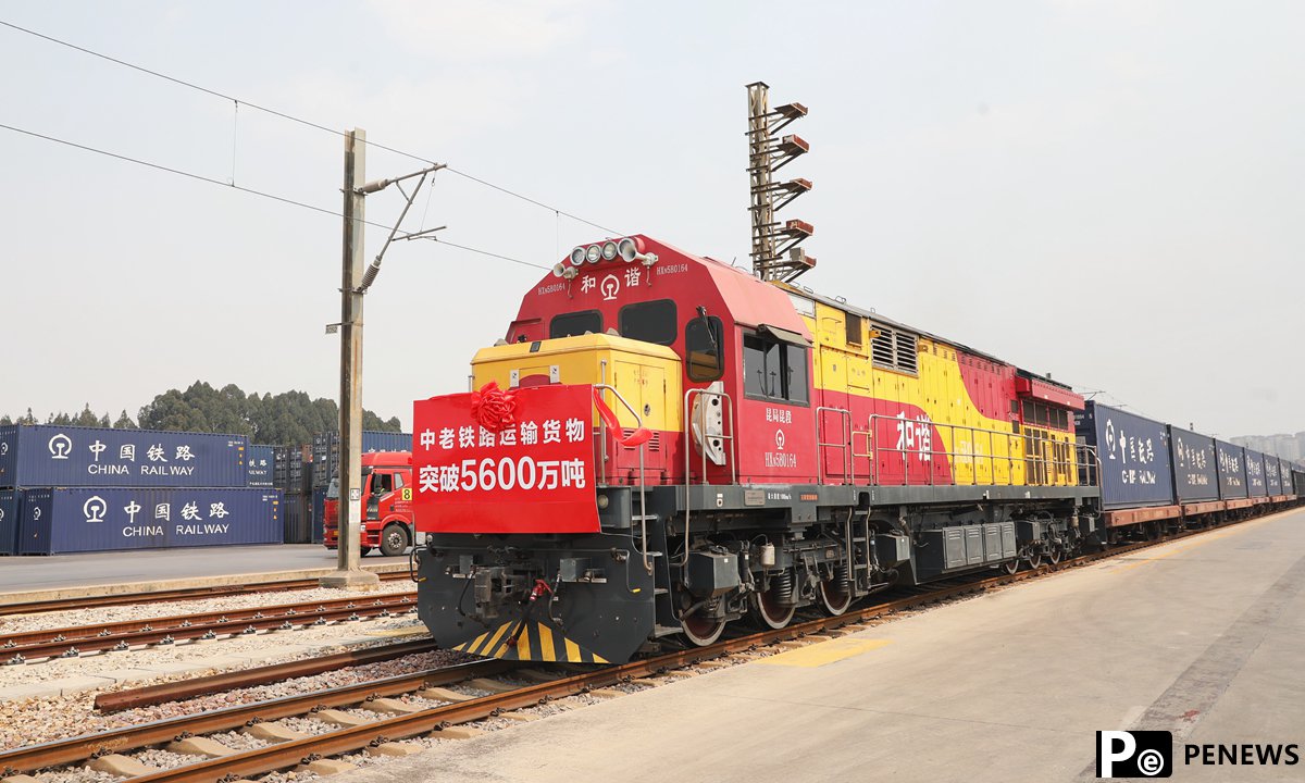 Laos railway exceeds 56m tons in cargo volume, boosting international trade