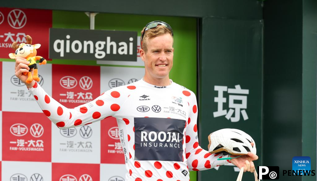 Highlights of 16th Tour of Hainan cycling race in Qionghai