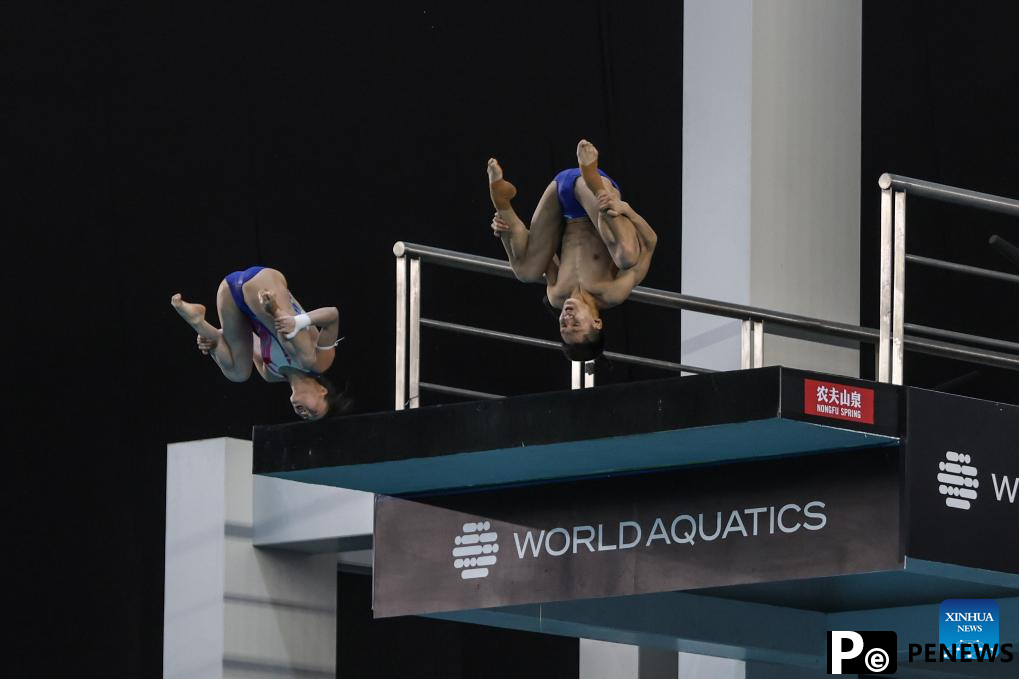 China secures mixed team gold at Diving World Cup in Guadalajara