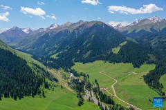 View of Tekes County in China's Xinjiang