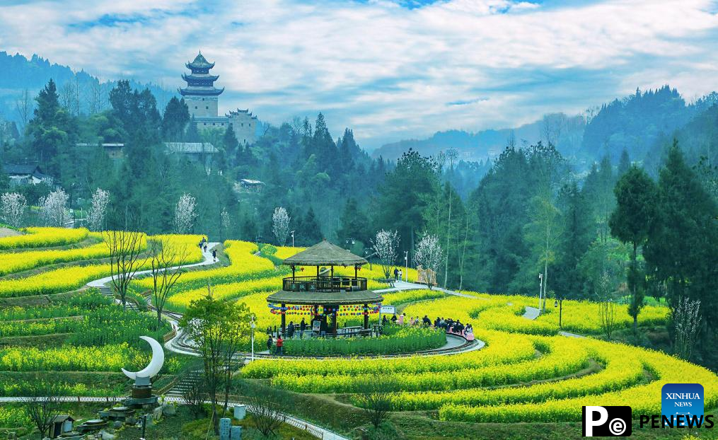 Scenery of Yunyang Geopark in China