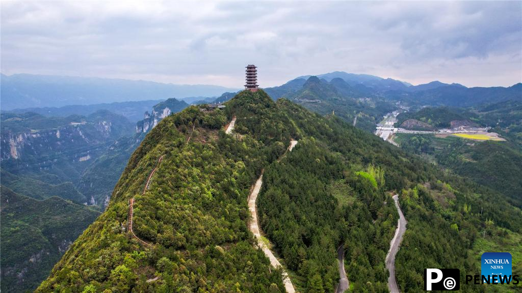 Scenery of Yunyang Geopark in China