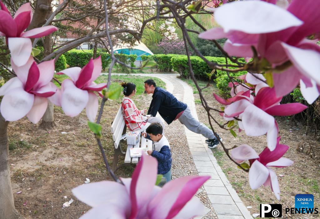 People enjoy Qingming holiday in China