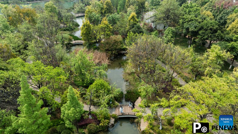 Tourists enjoy spring scenery in Mile City of China
