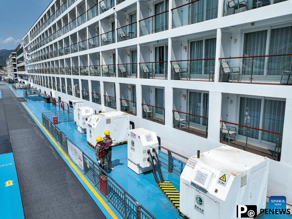 Yichang advances green shipping with use of shore power