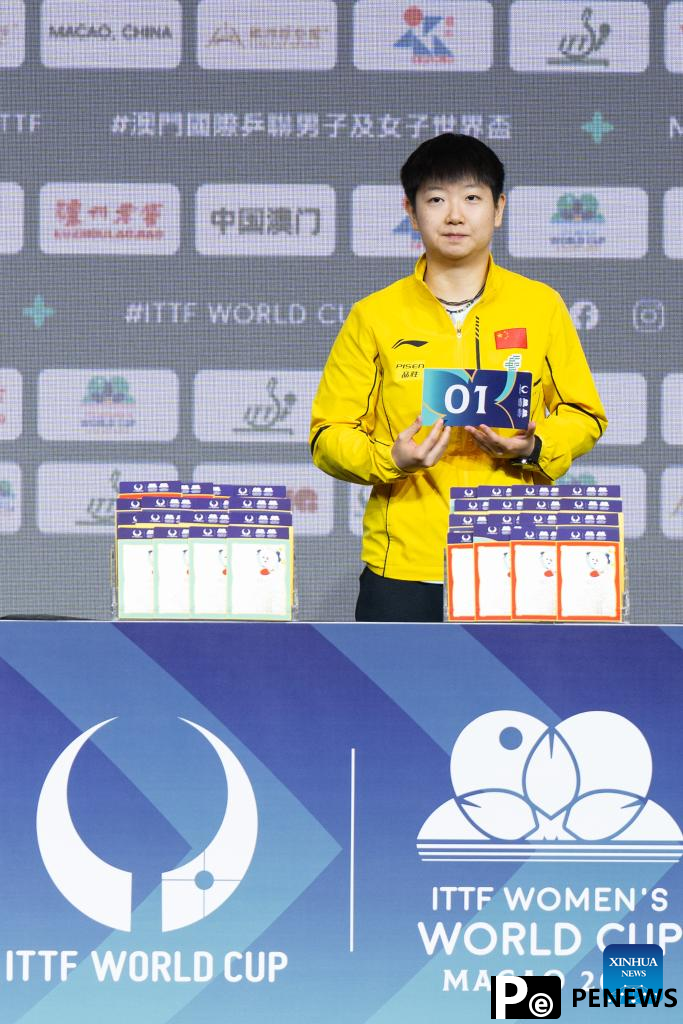 In pics: drawing ceremony of ITTF Men