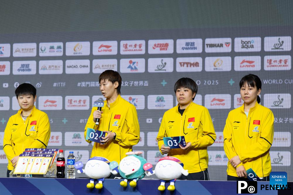 In pics: drawing ceremony of ITTF Men