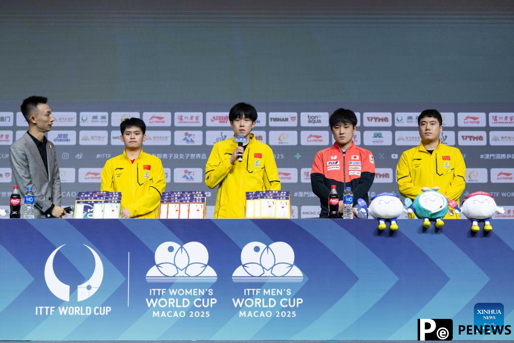 In pics: drawing ceremony of ITTF Men
