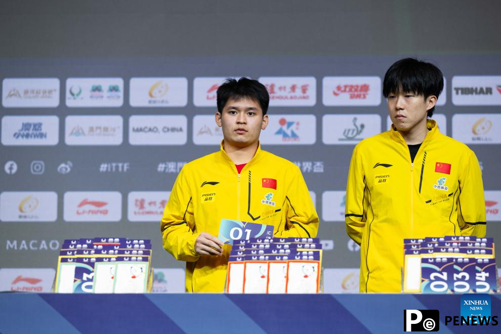 In pics: drawing ceremony of ITTF Men