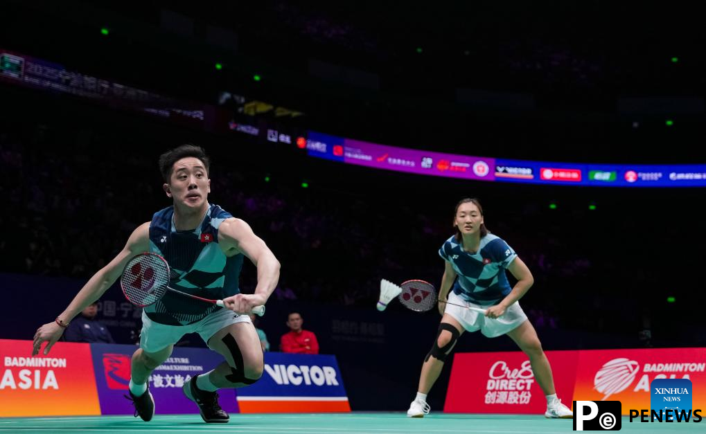 Highlights of mixed doubles event at Badminton Asia Championships 2025