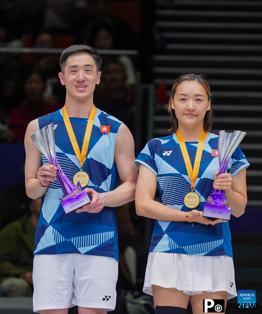 Highlights of mixed doubles event at Badminton Asia Championships 2025
