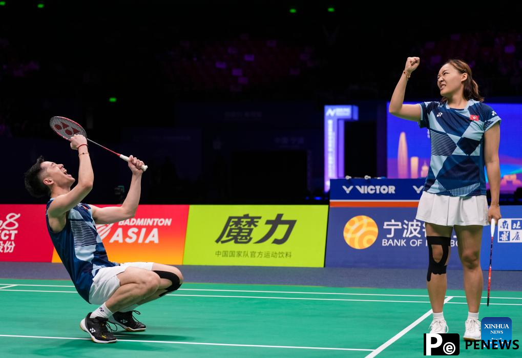 Highlights of mixed doubles event at Badminton Asia Championships 2025