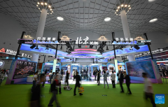 Touring Britain pavilion Beijing exhibition zone at 5th CICPE